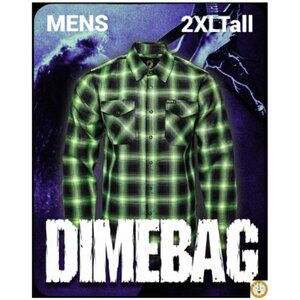 DIXXON x DIMEBAG DARRELL Collab Limited Edition GLOW IN DARK Flannel Men's 2XLT